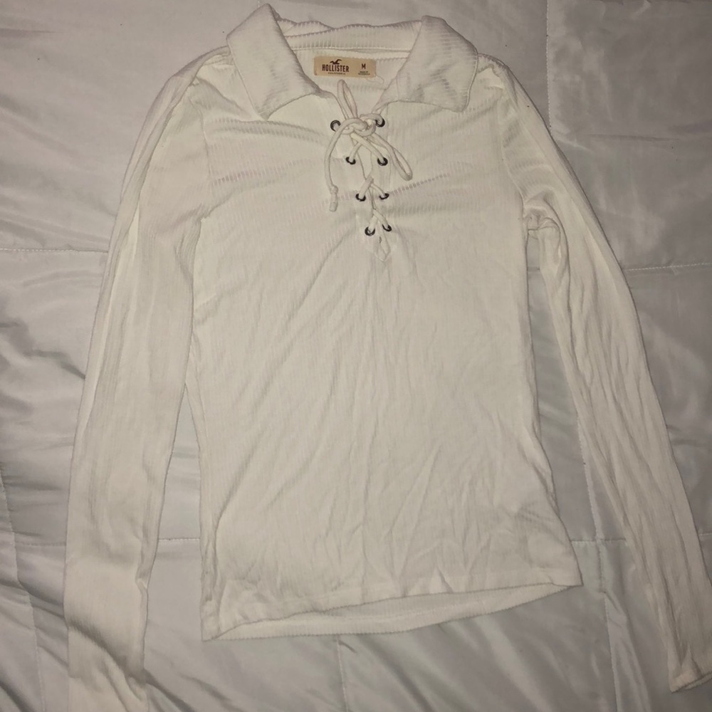 White collar long sleeve